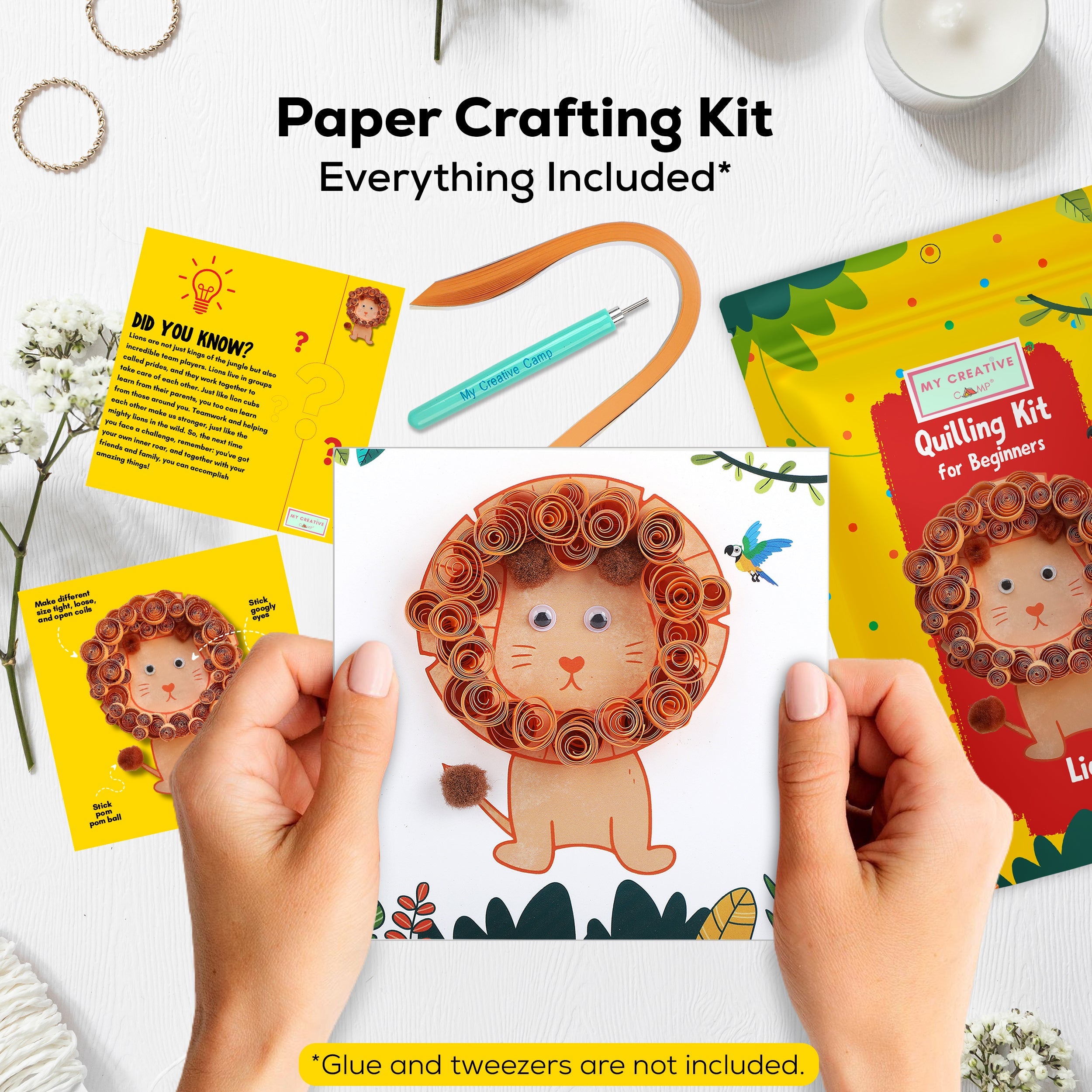 My Creative Camp Lion Quilling Kit