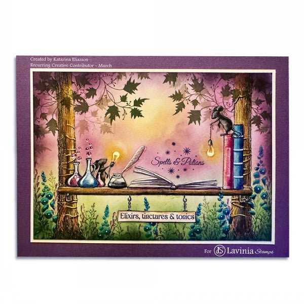 Lavinia Stamps - Book of Spells Stamp