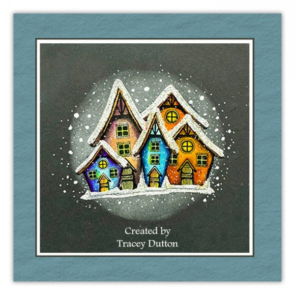 Woodland Cottages Stamp