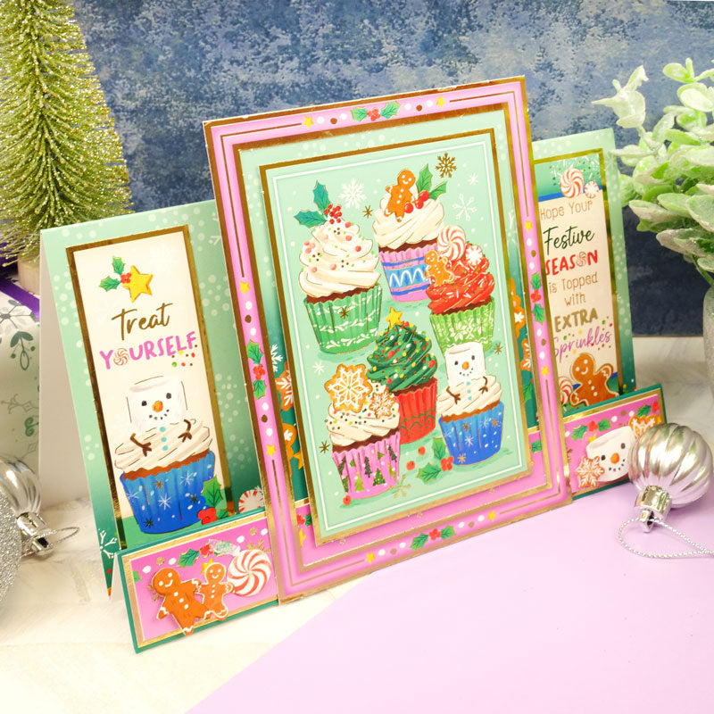 Christmas Cupcakes Luxury Topper Set