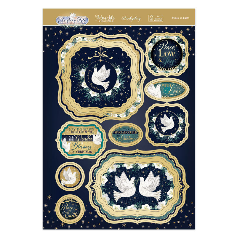 Peace on Earth Luxury Topper Set