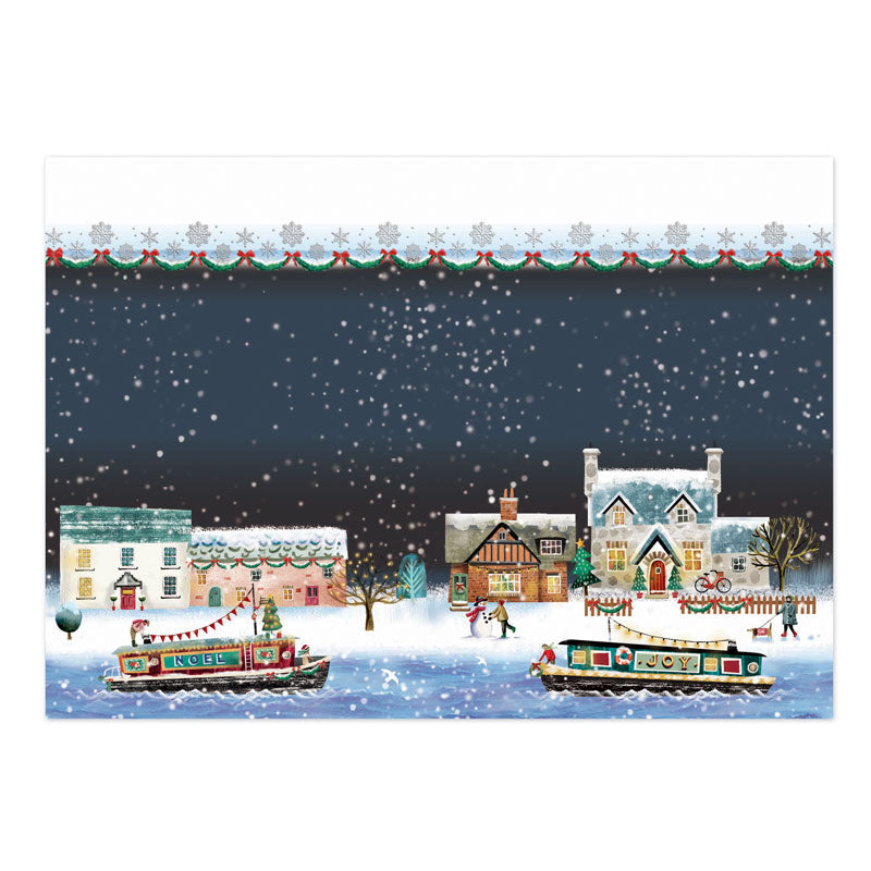 Winter by the Canal Luxury Topper Set