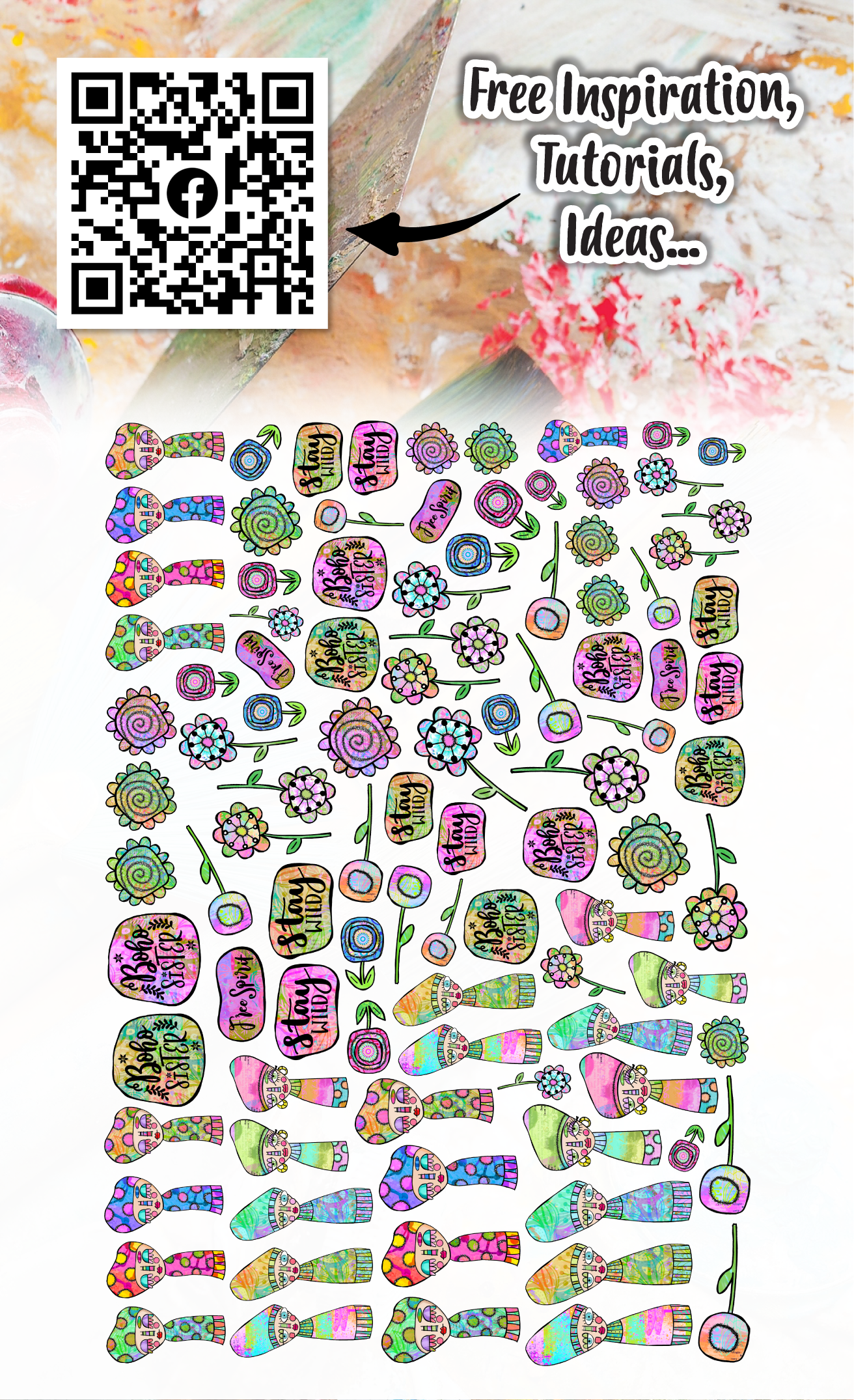 AALL and Create - Ephemera Die-Cuts - Bohemians