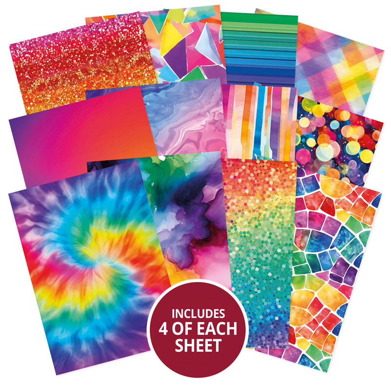 Hunkydory Essential Selection Paper Pad - Rainbow