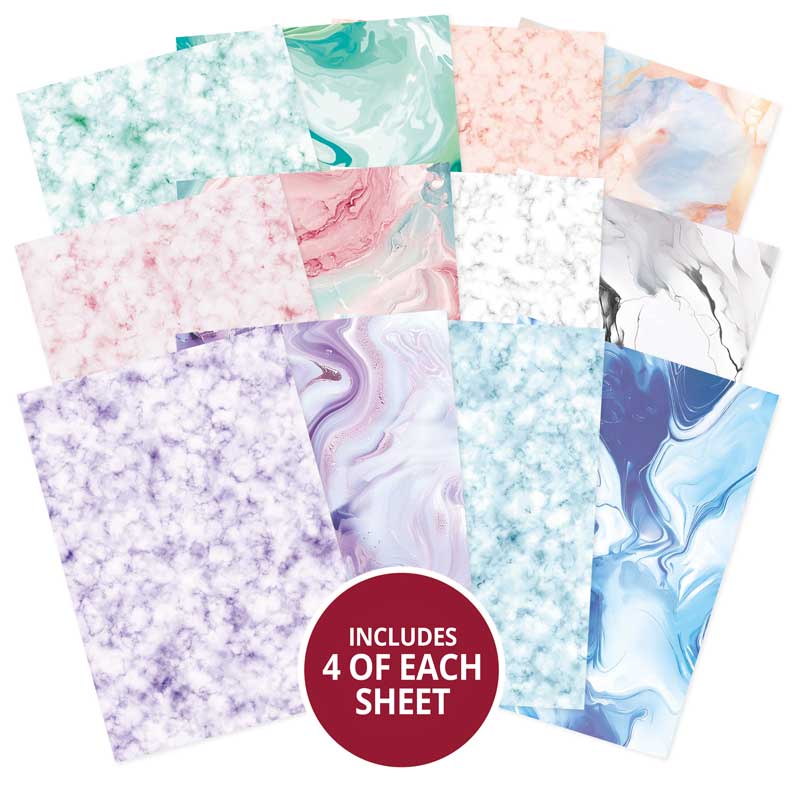 Hunkydory Essential Selection Paper Pad - Marble