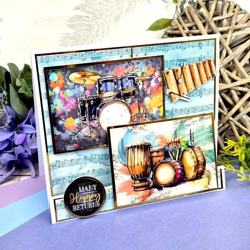 Hunkydory Essential Selection Paper Pad - Music Paper