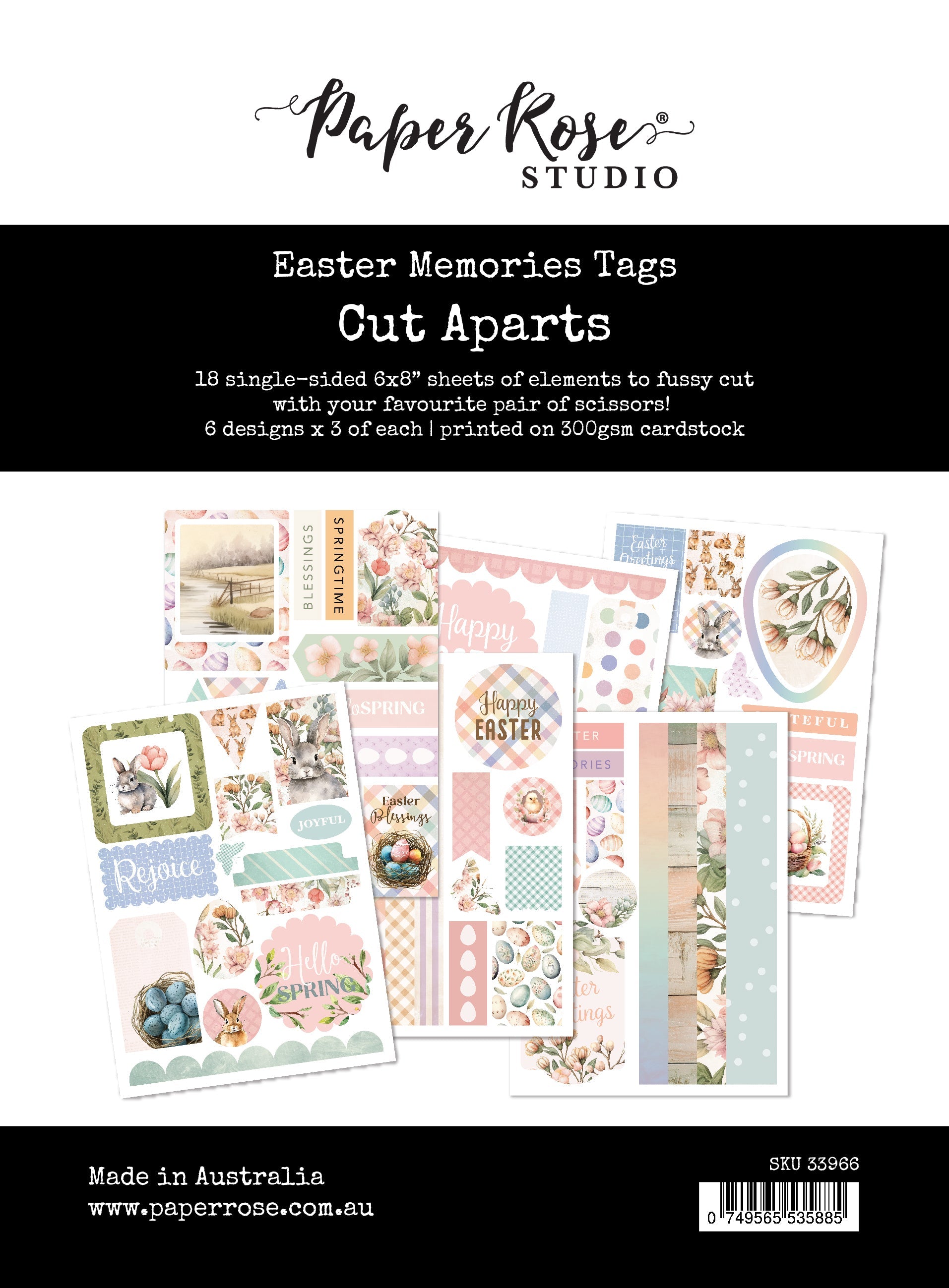 Easter Memories Tags Cut Aparts 33966