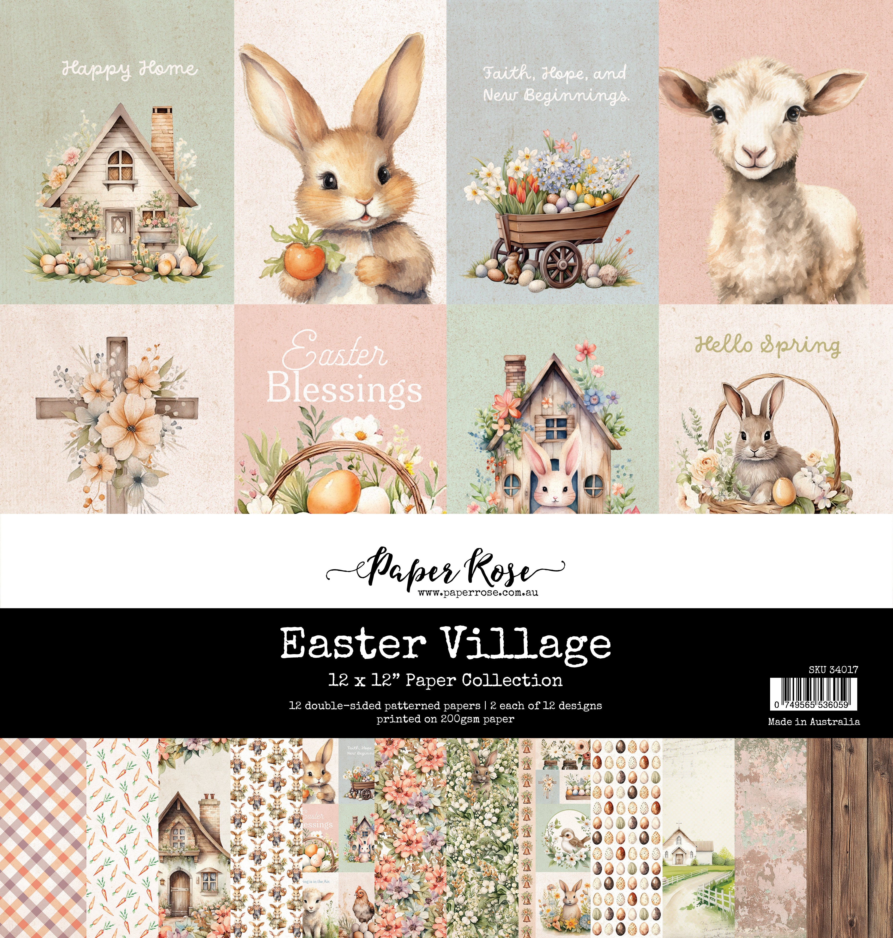 Easter Village 12 x 12 Paper Collection 34017