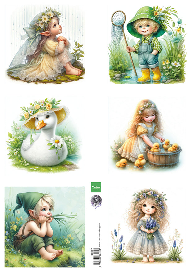 Marianne Design A4 Cutting Sheet - Cosy Spring by Fairybells