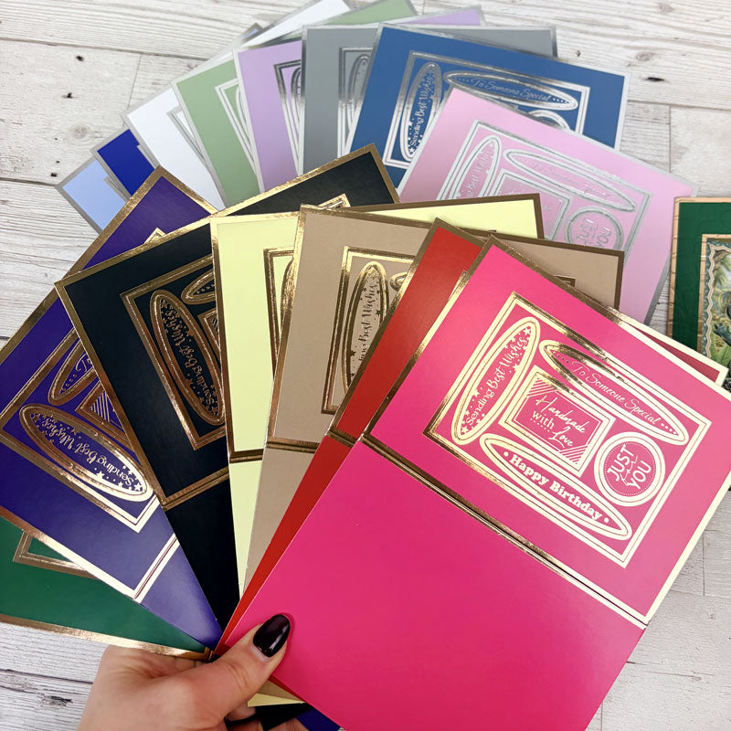 Foiled Edge Aperture Card Blanks for Pocket Pads