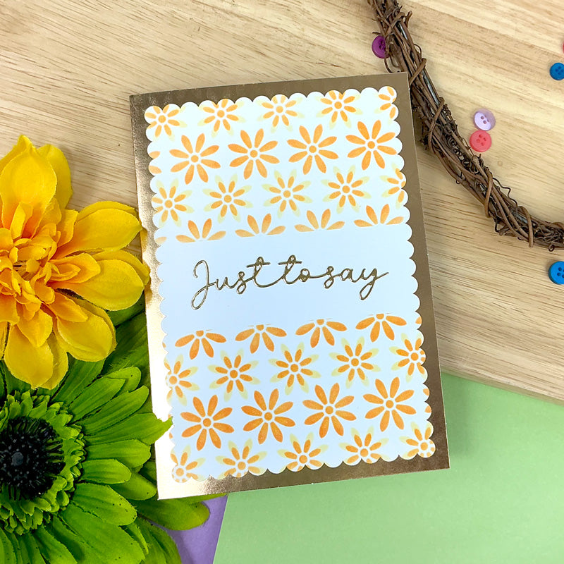 Scalloped Foiled Edge Card Blanks & Envelopes Megabuy