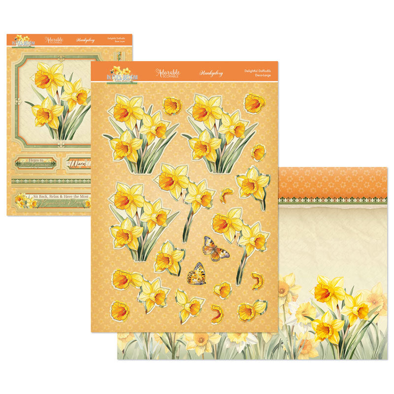 In Full Bloom - Floral Delights Deco-Large Set - Delightful Daffodils