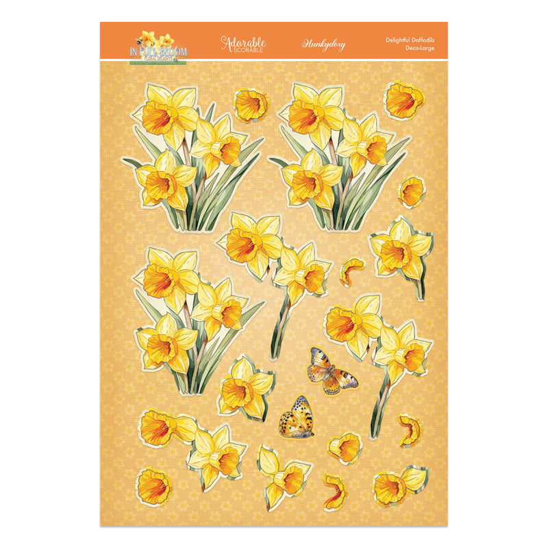In Full Bloom - Floral Delights Deco-Large Set - Delightful Daffodils