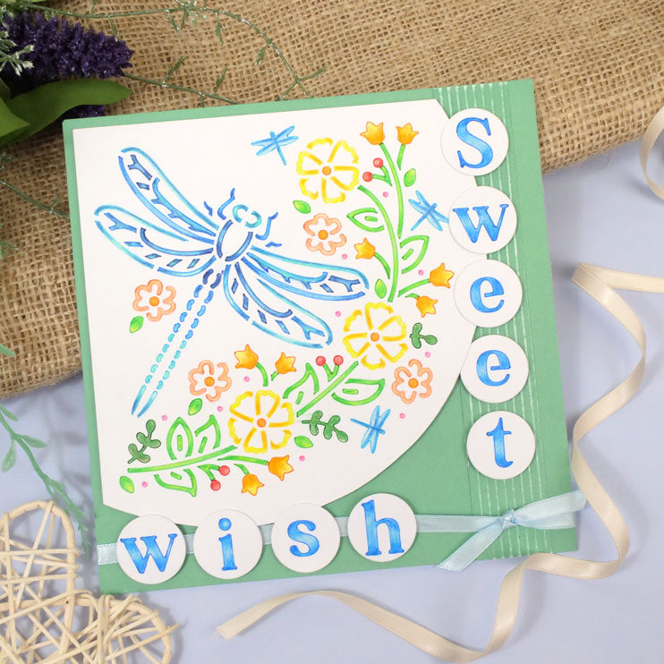 For the Love of Masks - Nature's Garden Centrepiece - Dragonfly