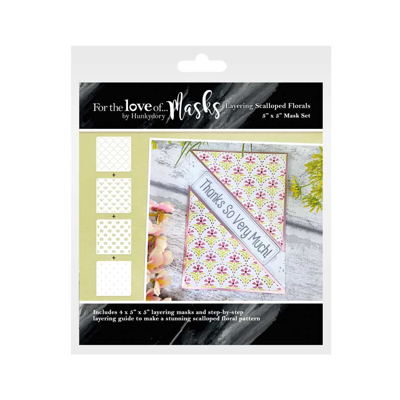 For the Love of Masks - Layering Scalloped Florals