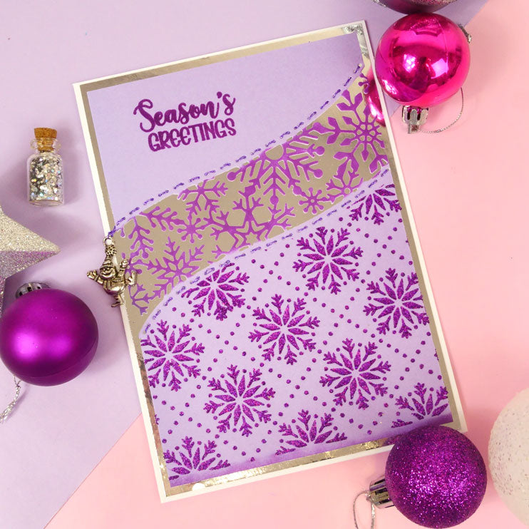 For the Love of Masks - Stitched Snowflake Tiles