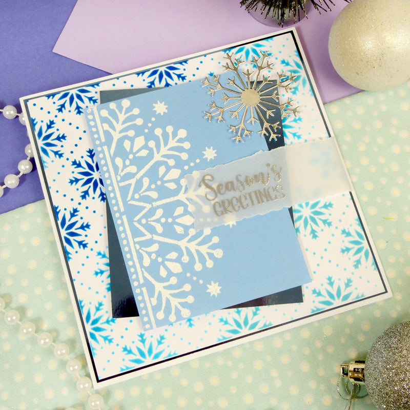 For the Love of Masks - Stitched Snowflake Tiles