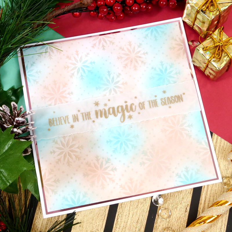 For the Love of Masks - Stitched Snowflake Tiles