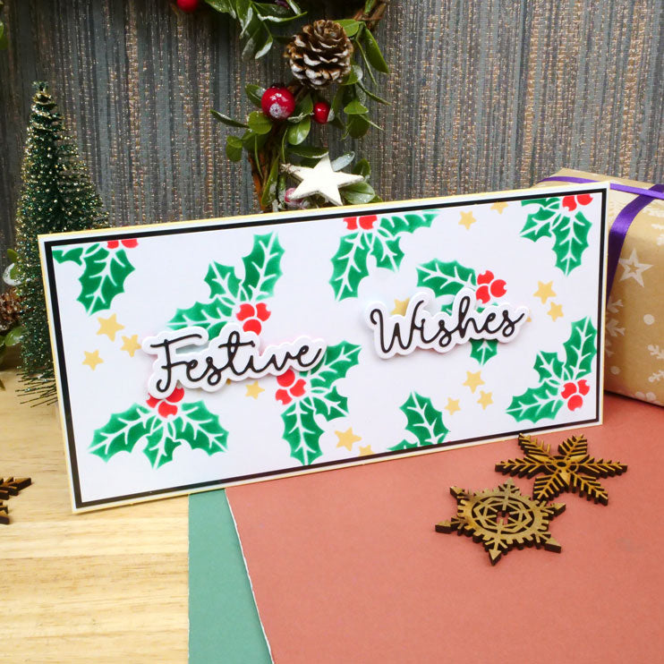 For the Love of Masks - Festive Wreath & Corners