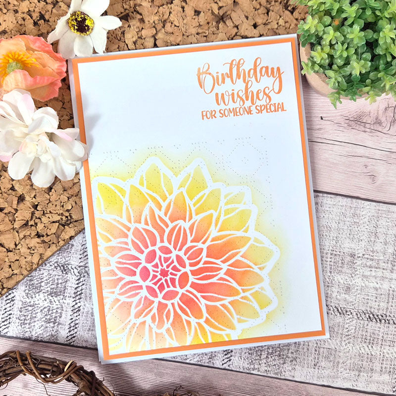 For the Love of Masks - Shaped Florals - Dahlia