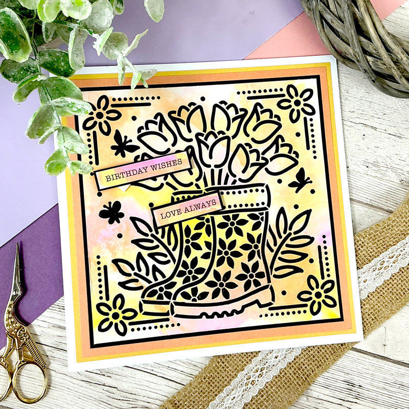 For the Love of Masks - Blooming Centrepiece - Wellies