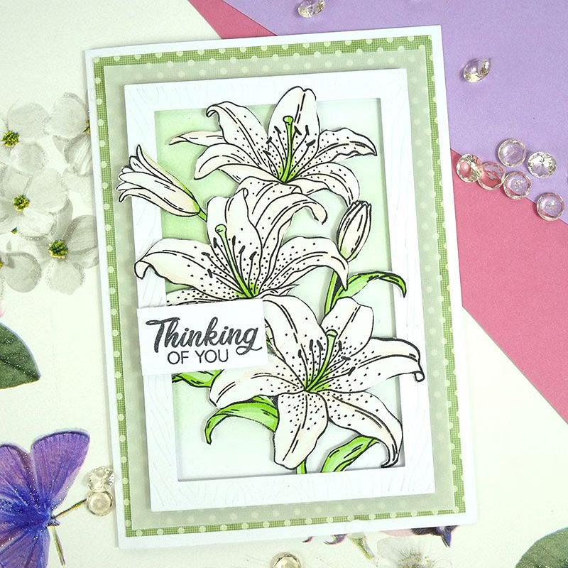 For the Love of Stamps - Luscious Lilies