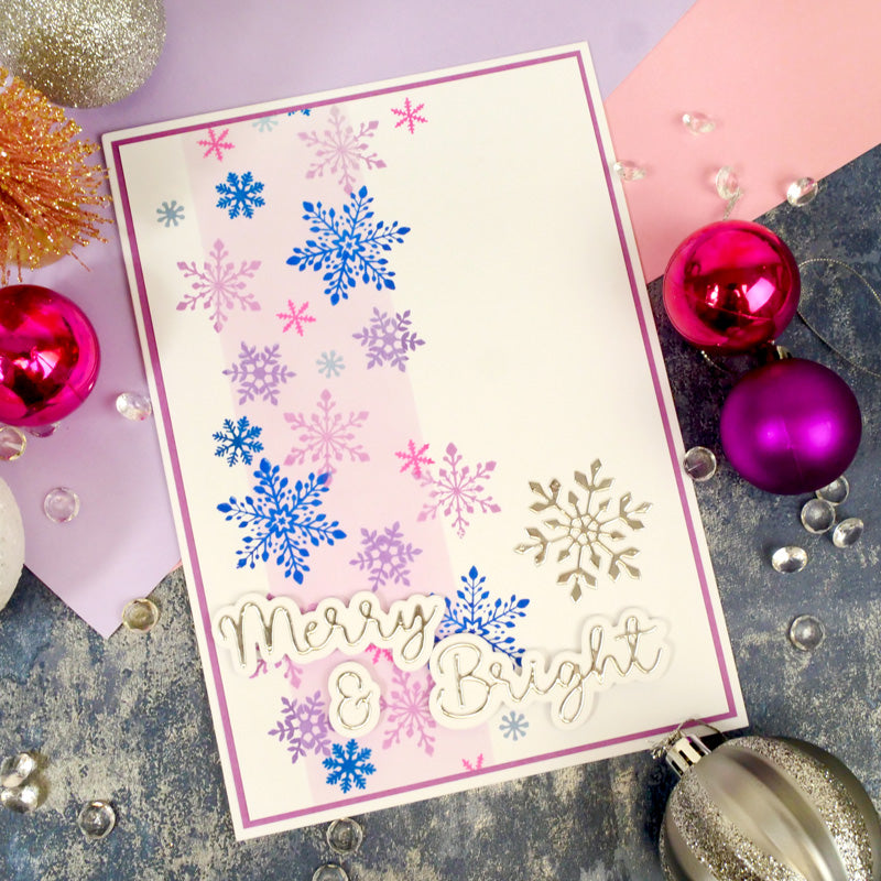 For the Love of Stamps - Frosted Frame & Splendid Snowflakes