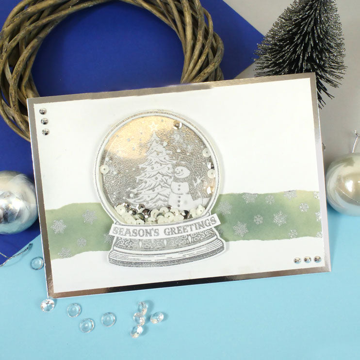 For the Love of Stamps - Sensational Snow Globe