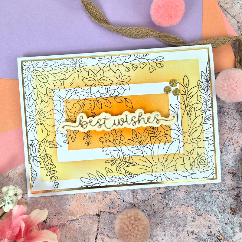 For the Love of Stamps - Graceful Floral Corners