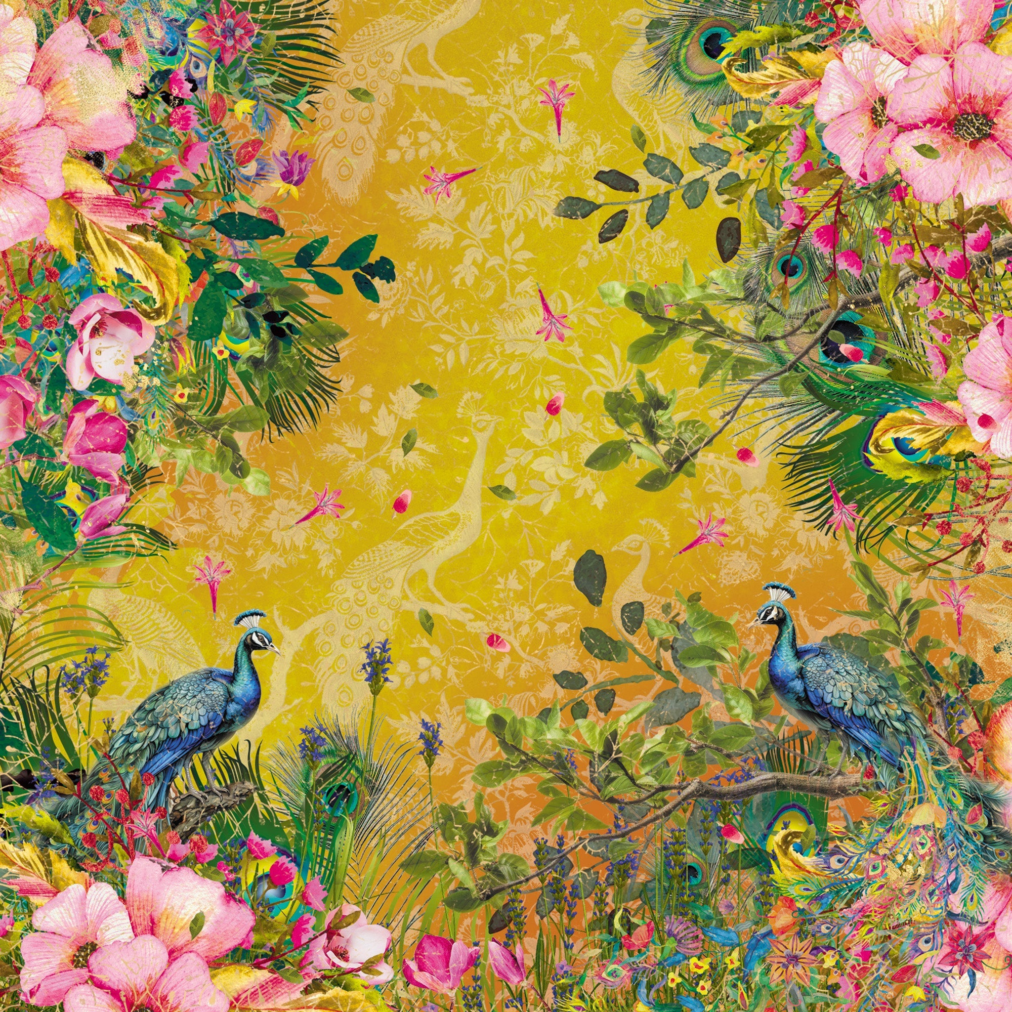 Graceful Plumes Paper Pad 12”x12”