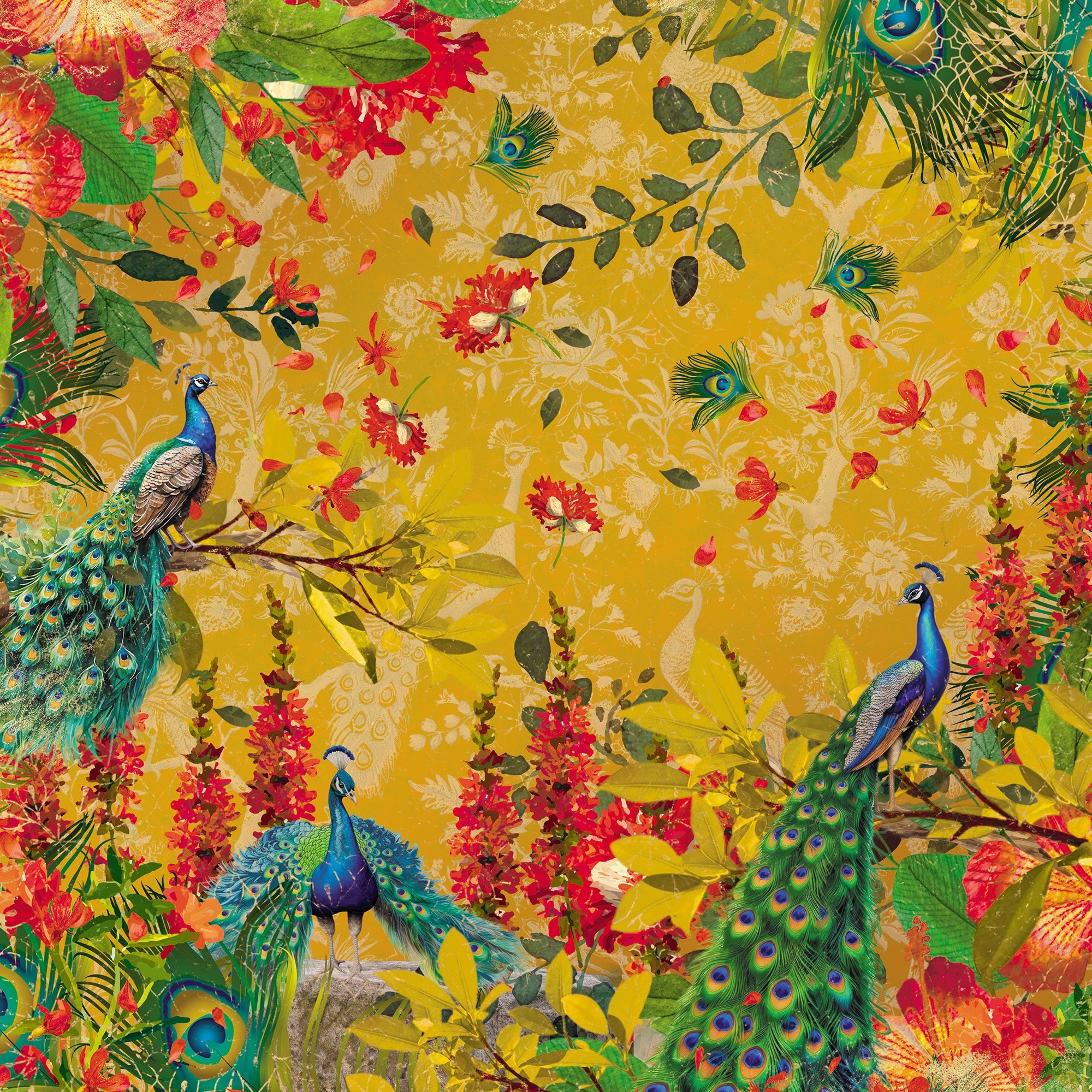 Graceful Plumes Paper Pad 6”x6”