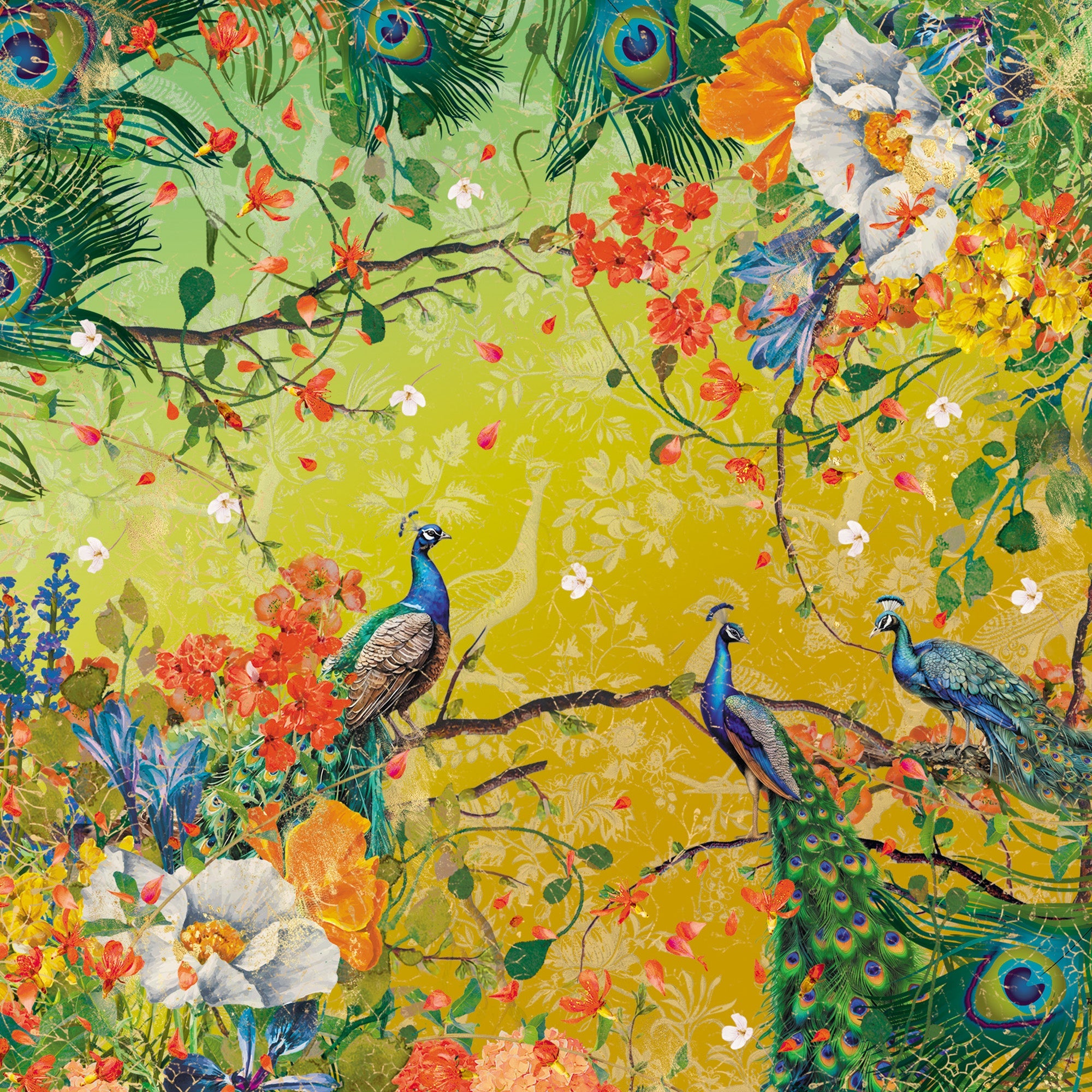 Graceful Plumes Paper Pad 12”x12”