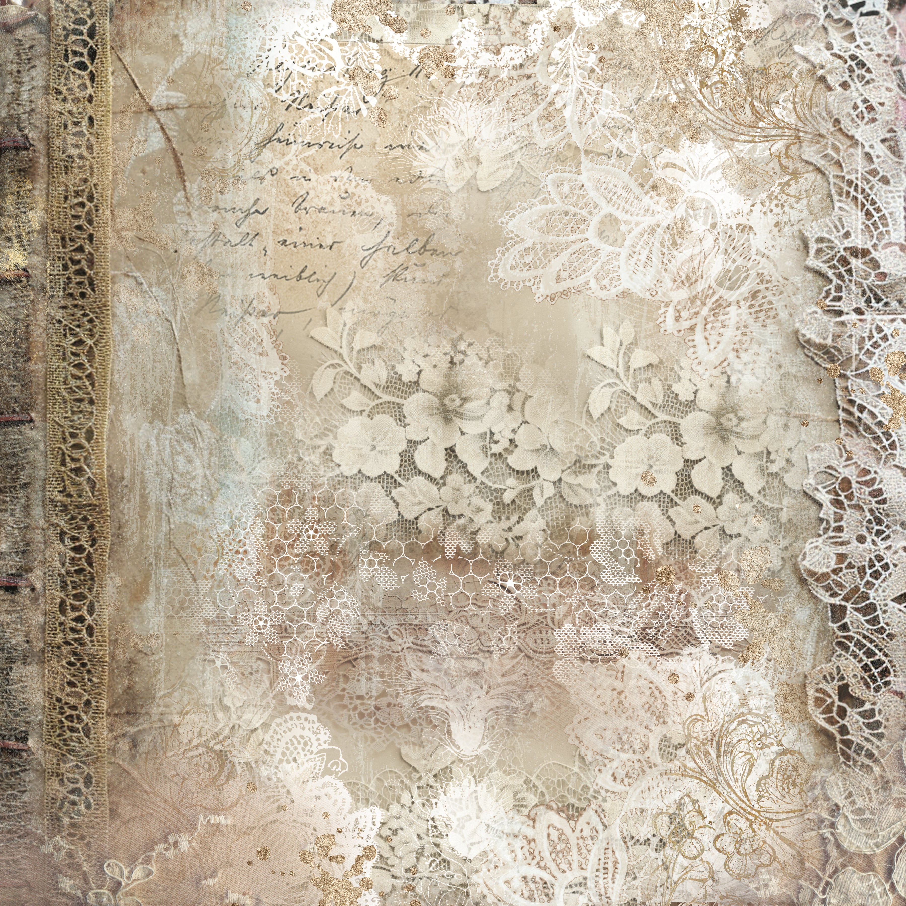 Sara Signature Antique Lace - 12" x 12" Paper Pad