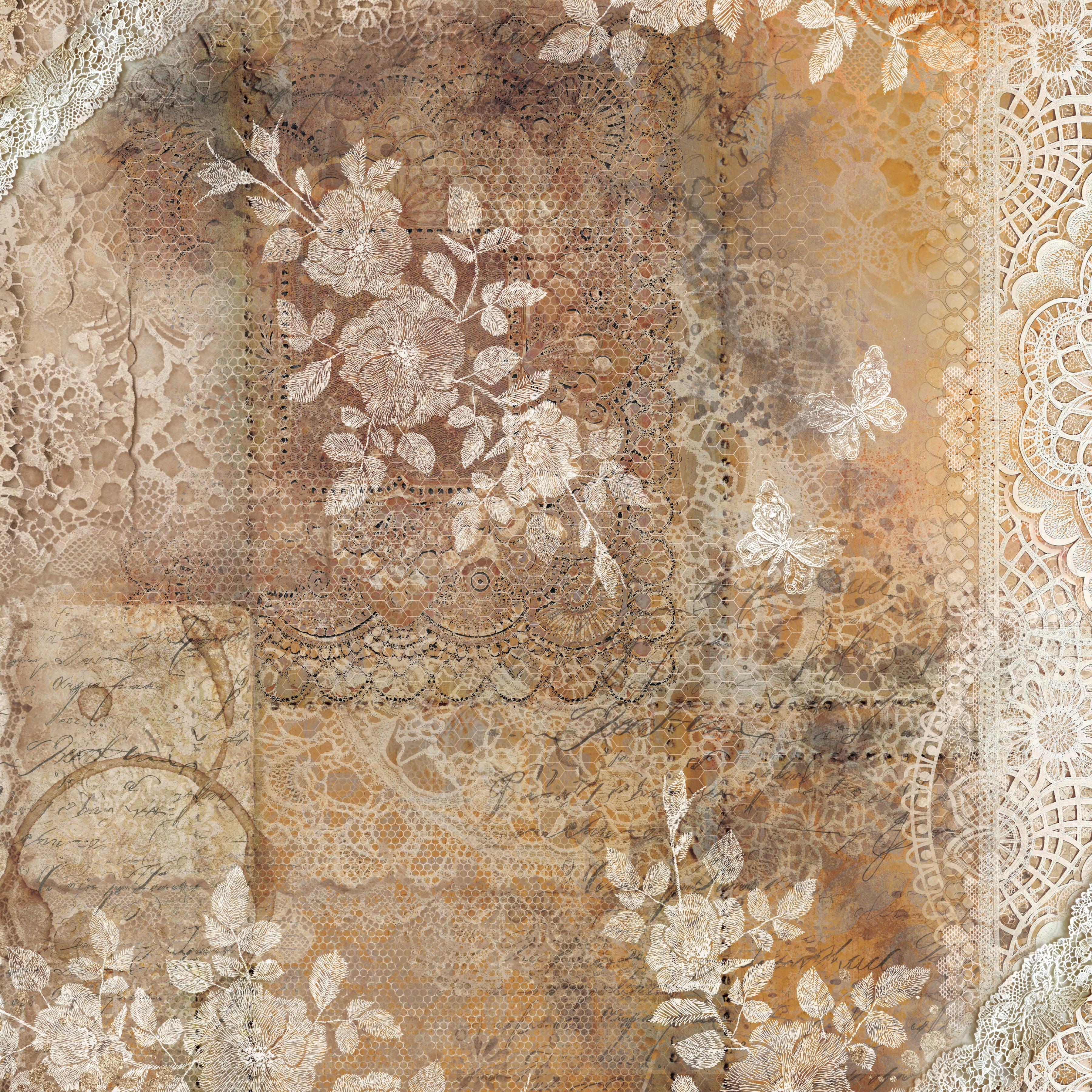 Sara Signature Antique Lace - 12" x 12" Paper Pad