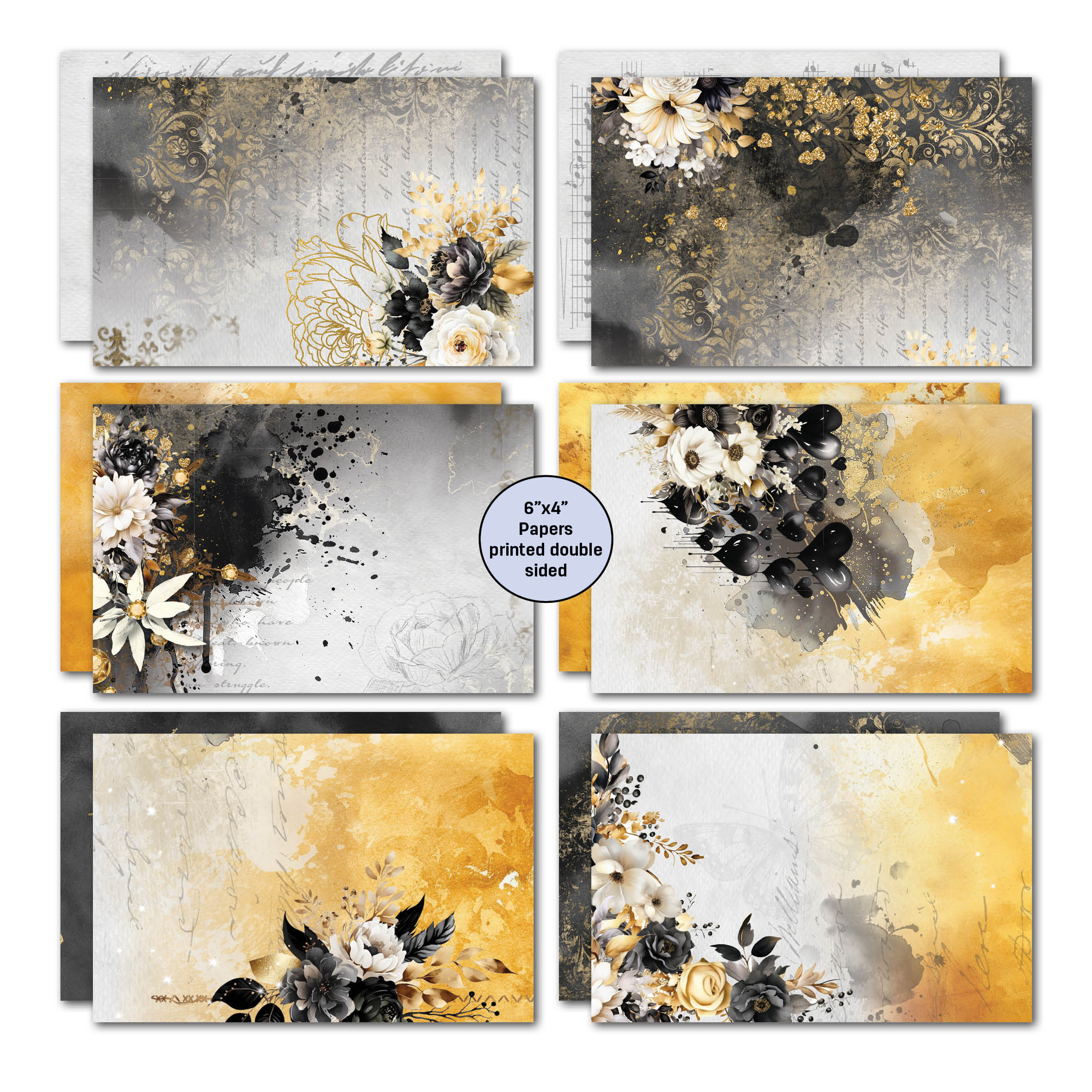 3Quarter Designs Golden Ebony 6x4 Card Pack