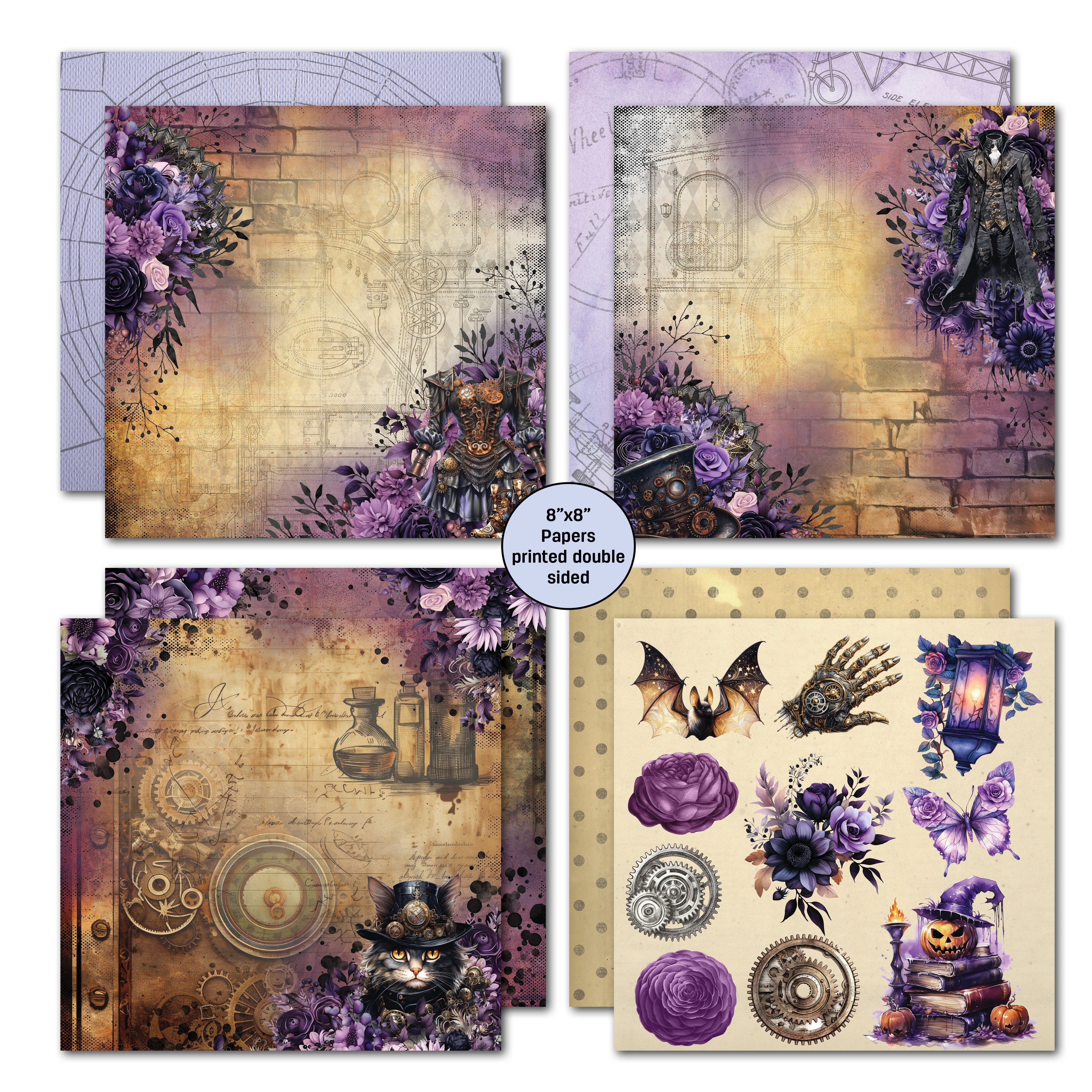 3Quarter Designs Gothic Innovation 8x8 Paper Pack