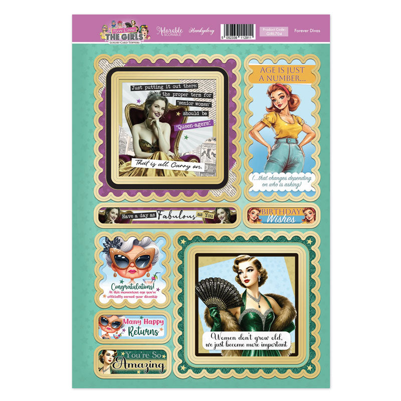 Here Come the Girls Topper Sheet - Forever Divas