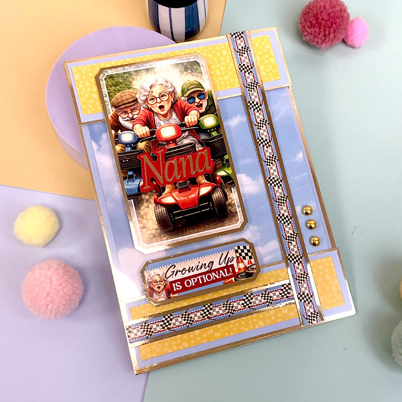 Golden Oldies - Senior Moments Topper Sheet - Growing Up is Optional!