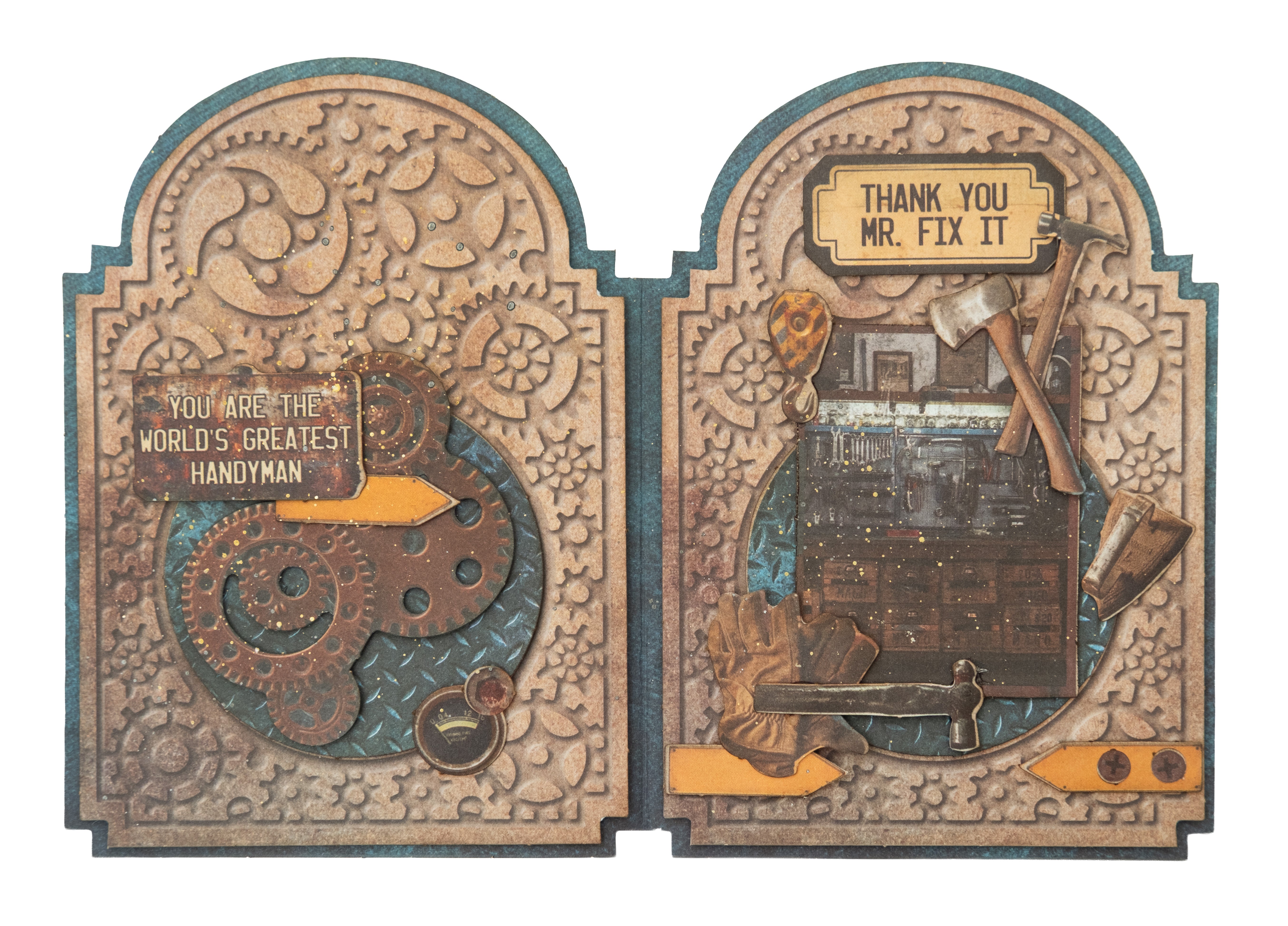 SL Die-Cut Paper Pad Die-Cut Elements Gearhead's Workshop 20 Sheets