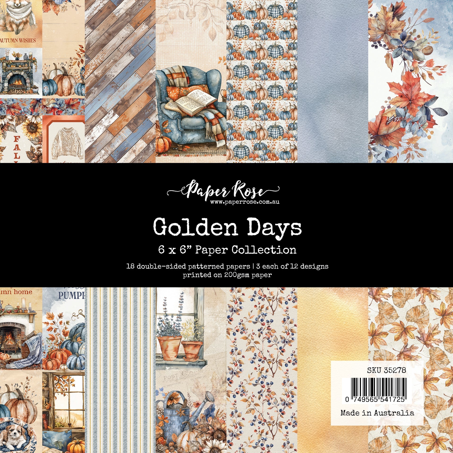 Golden Days 6x6 Paper Collection 35278