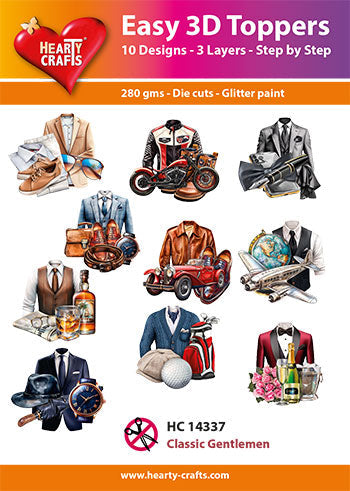 Hearty Crafts Easy 3D Topper - Classic Gentlemen