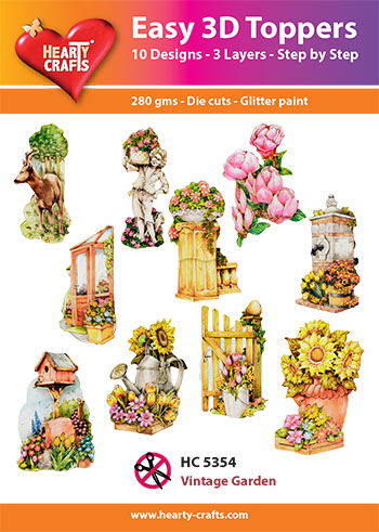 Hearty Crafts Easy 3D Toppers - Vintage Garden