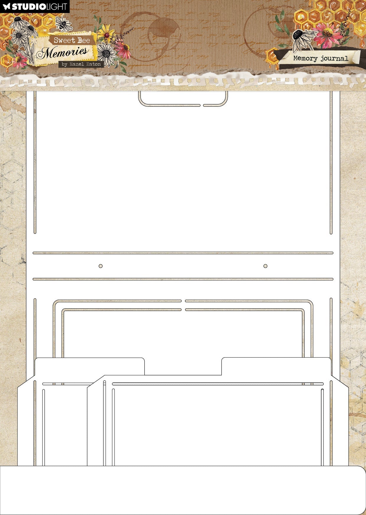 HE Stencil Memory Journal Sweet Bee Memories 4 PC