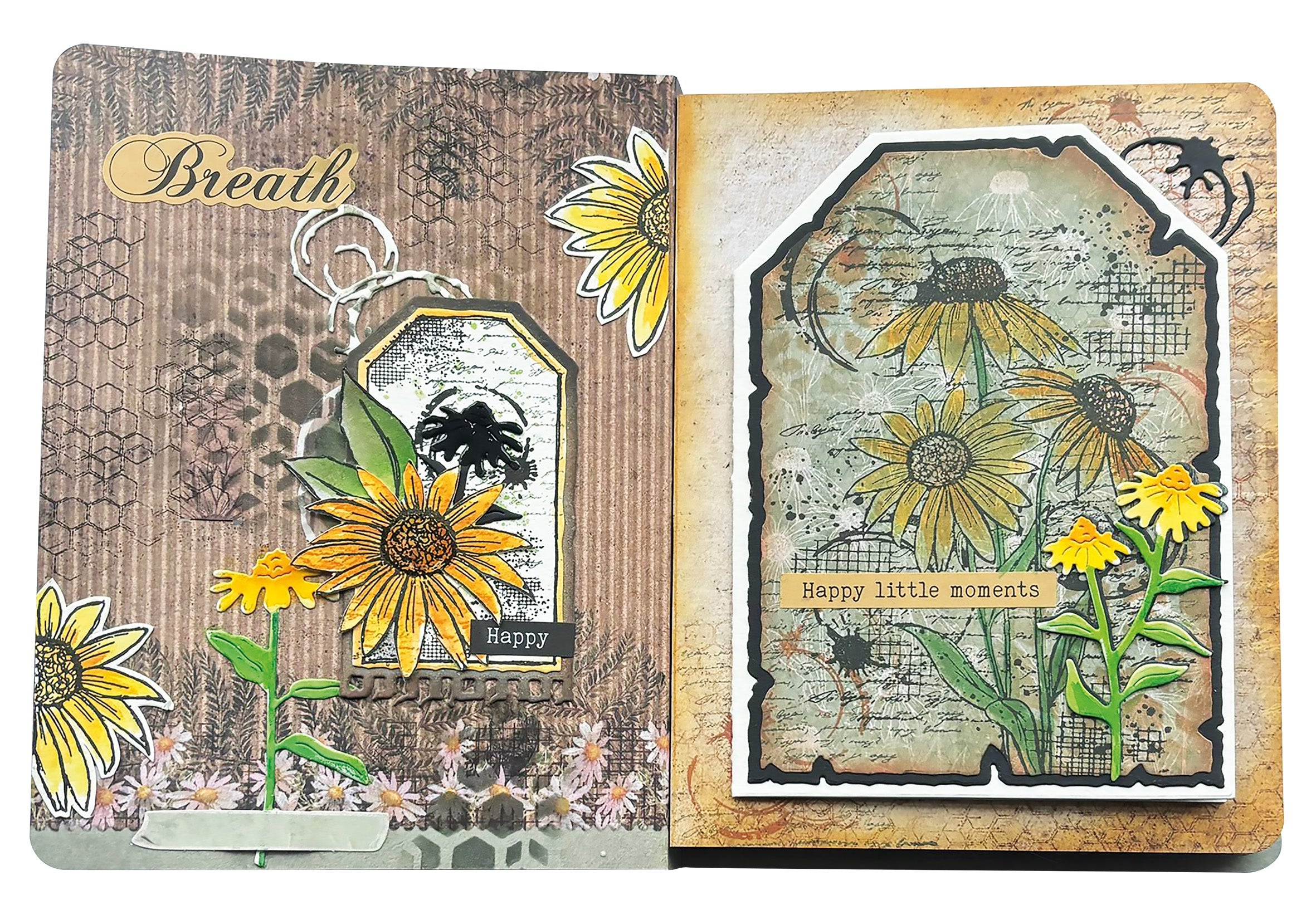 HE Stencil Memory Journal Sweet Bee Memories 4 PC