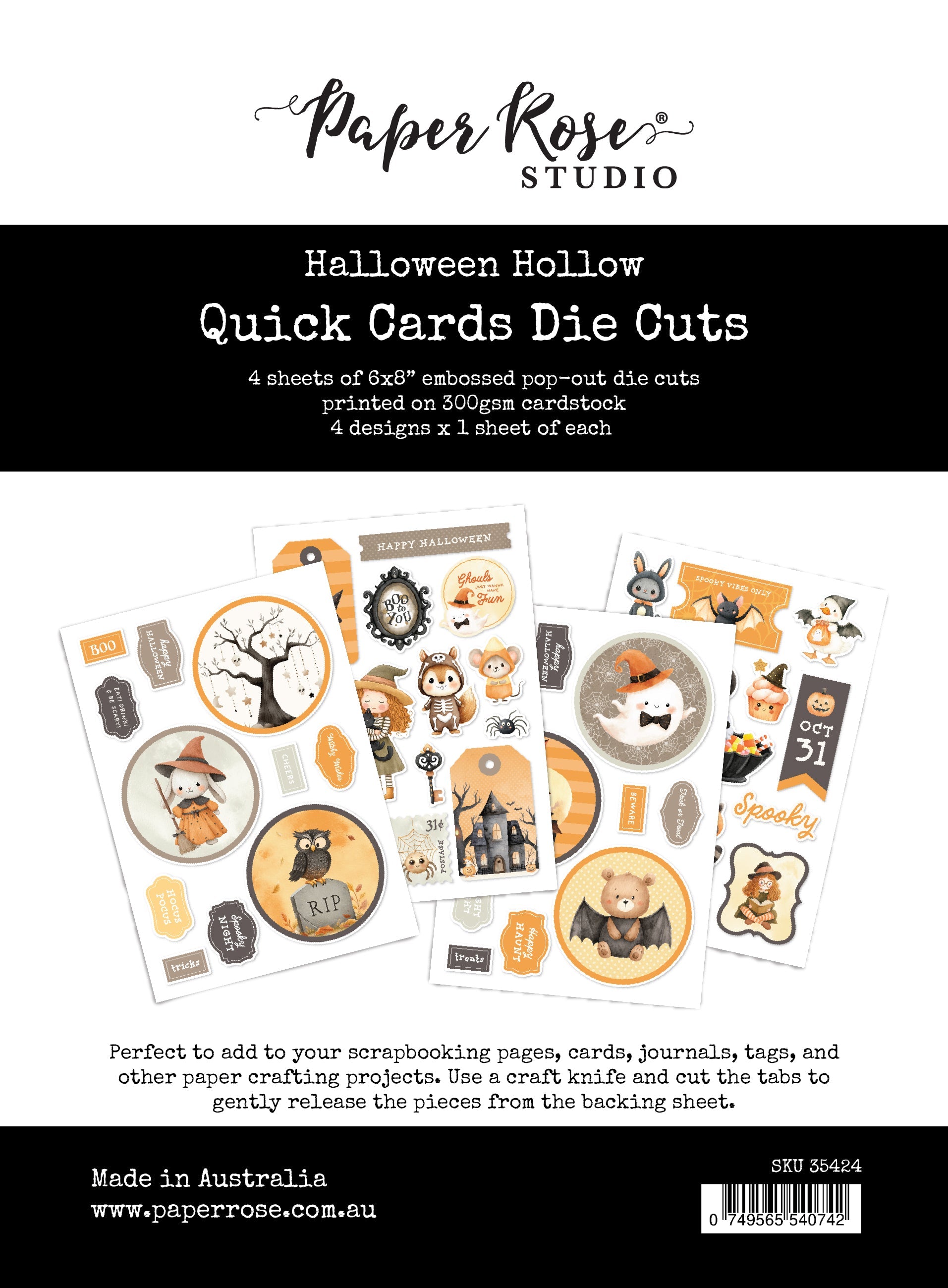 Halloween Hollow Quick Card Die Cuts 35424