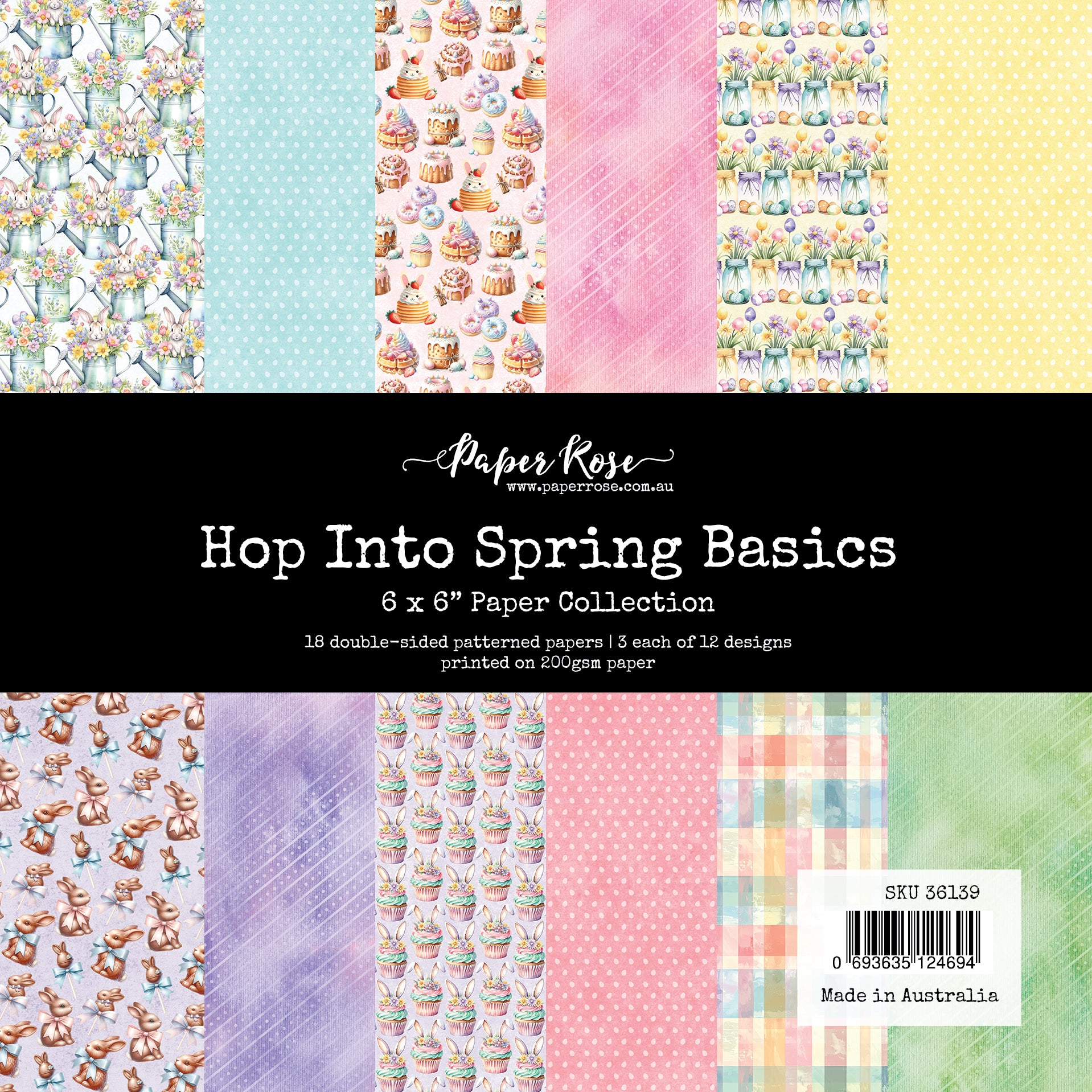 Hop Into Spring Basics 6x6 Paper Collection 36139