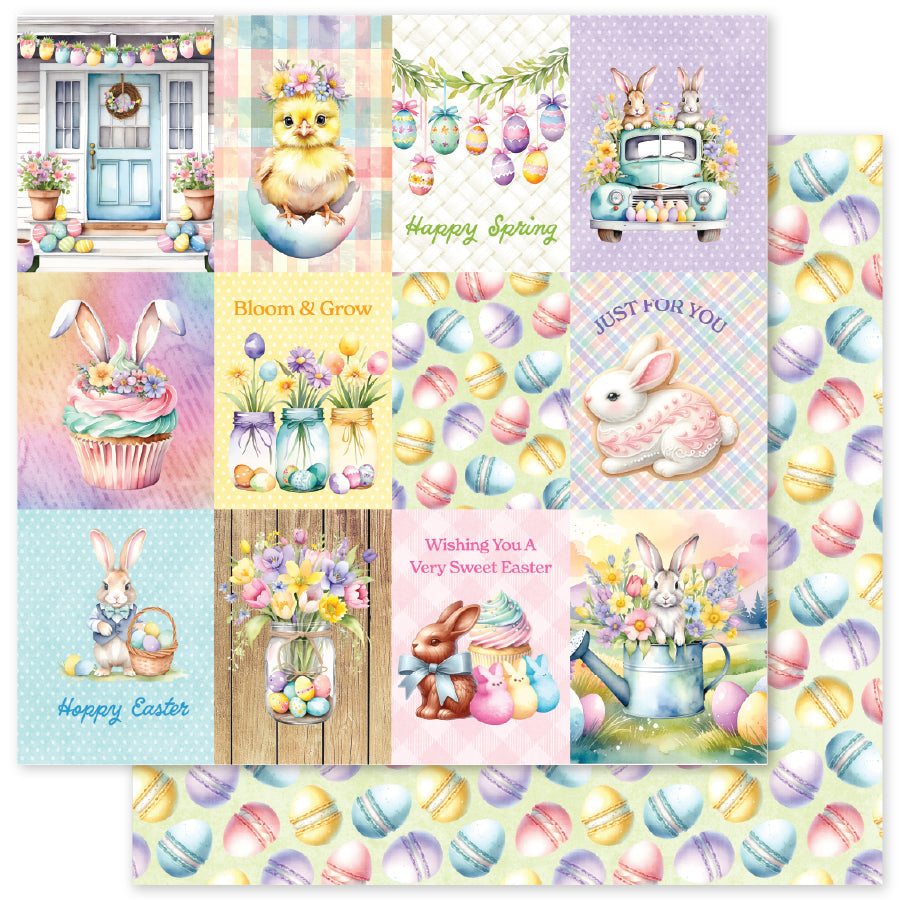 Hop Into Spring C 12x12 Paper (12 pc Bulk Pack) 36118