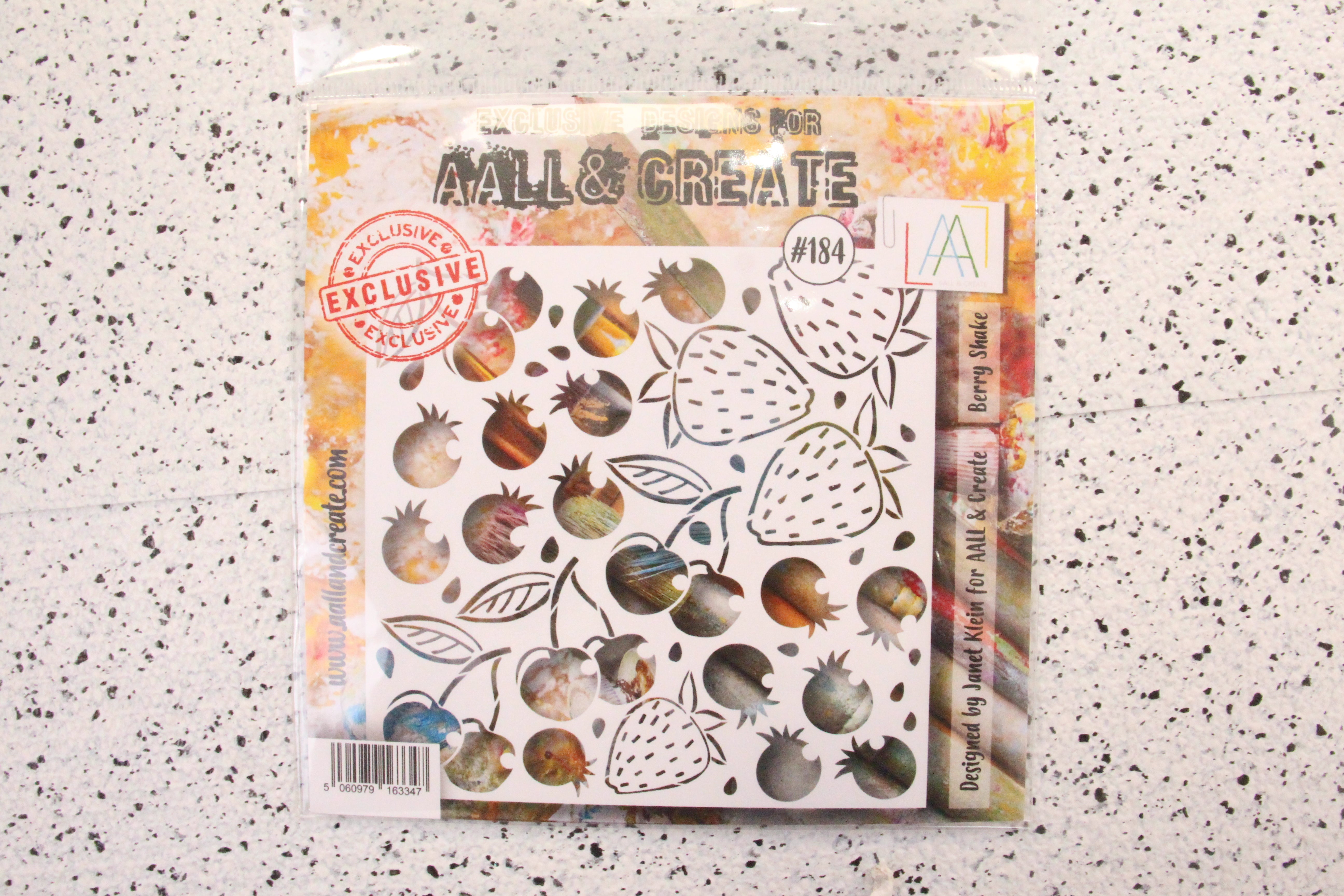 AALL and Create Stencil - 184 - Berry Shake