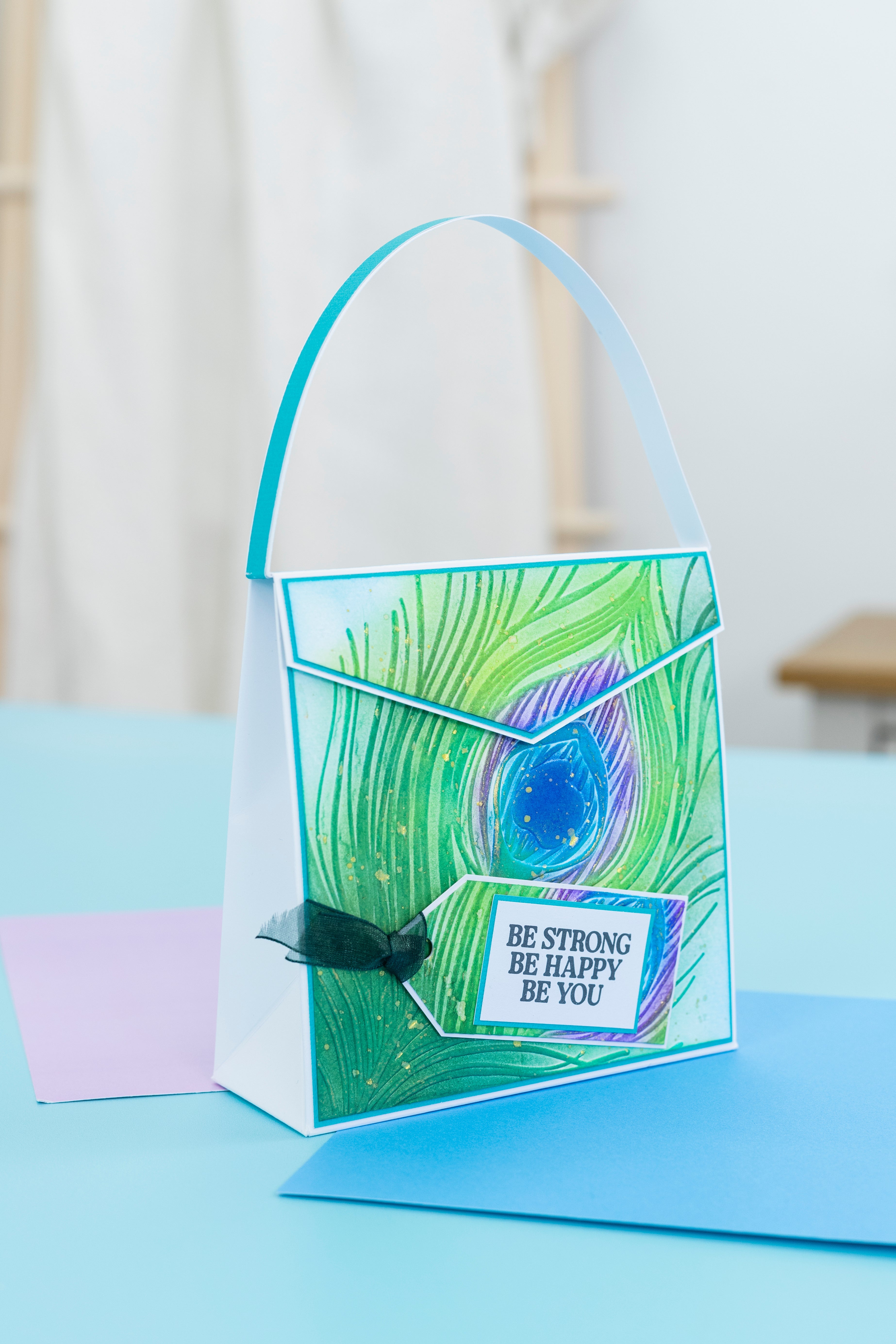 Graceful Plumes Luxury Linen Card Pack A4