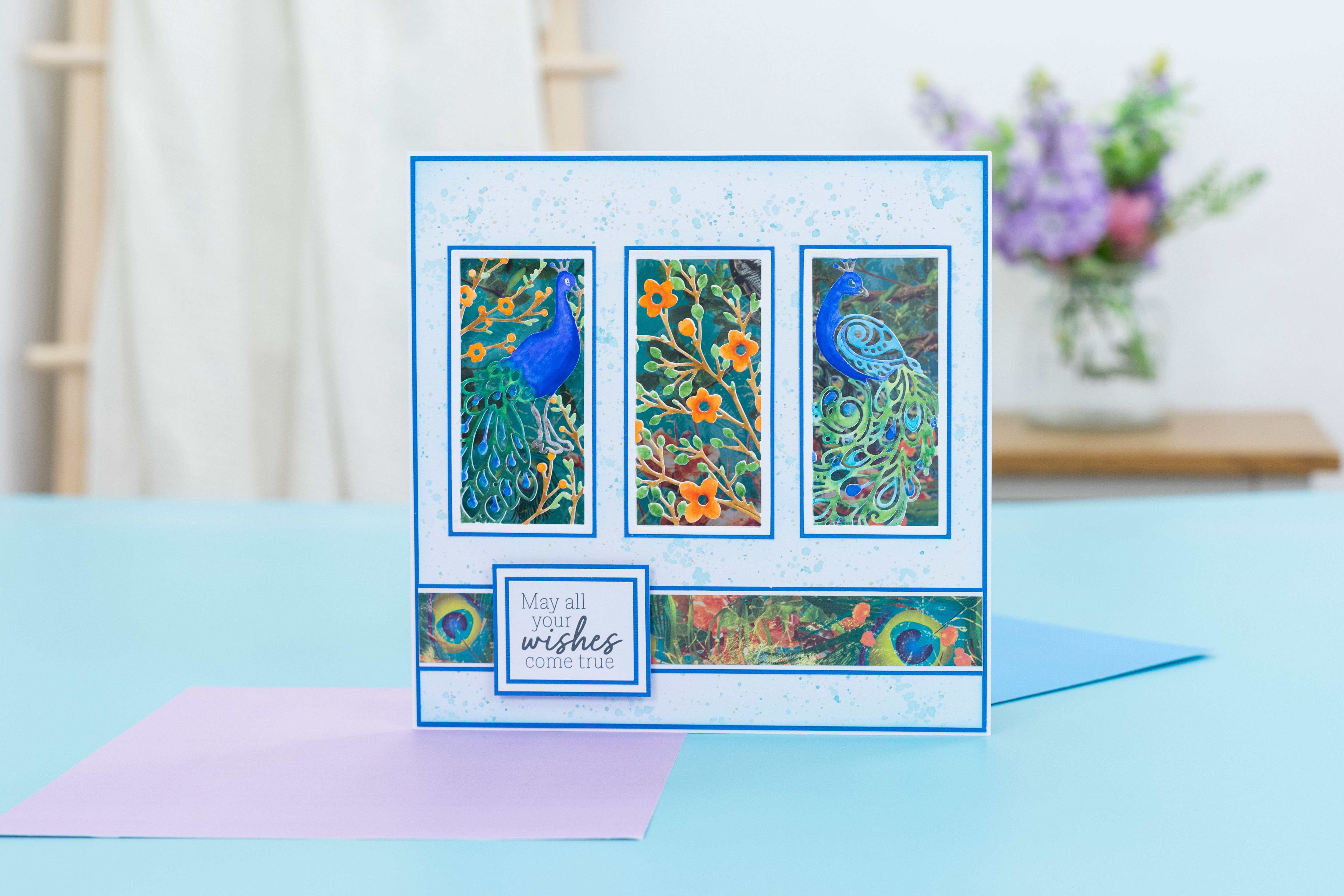 Graceful Plumes Luxury Linen Card Pack A4